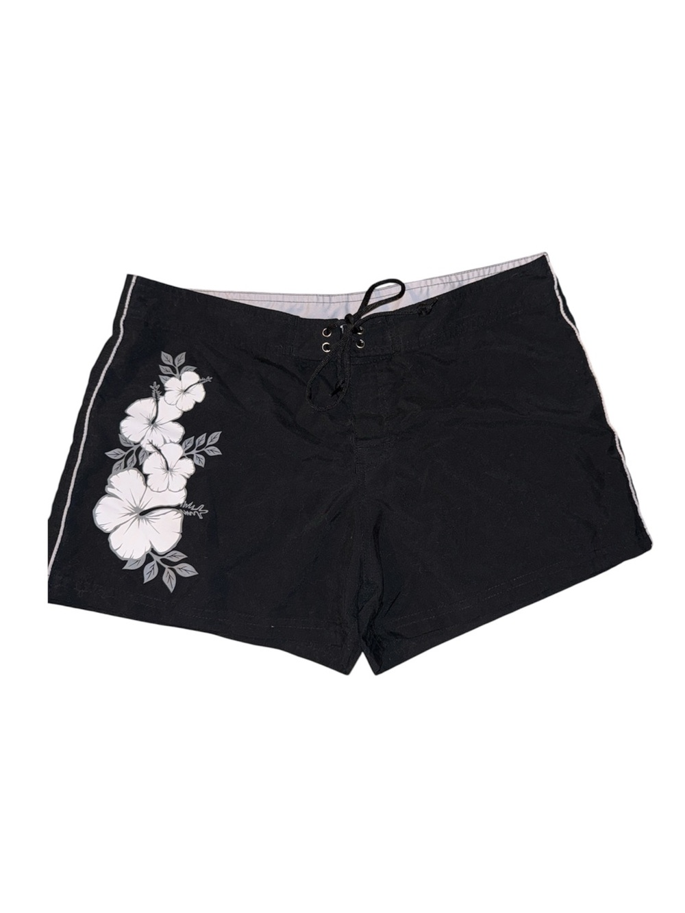 Women’s Black Floral Swim/Board Shorts